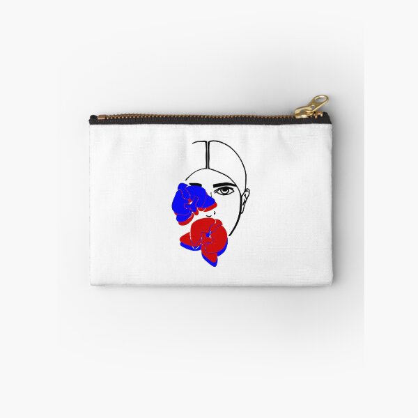 Item preview, Woman face line art with flowers designed and sold by zherra.