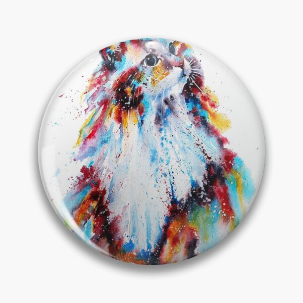 Item preview, Colorful Cat Wall Painting designed and sold by Cat2D.