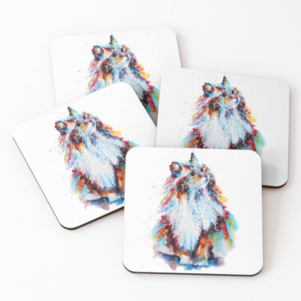 Item preview, Colorful Cat Wall Painting designed and sold by Cat2D.
