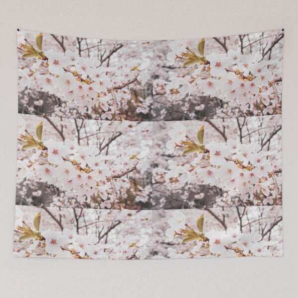 Item preview, Soft Mist Cherry Blossom Spring designed and sold by thegraypocket.