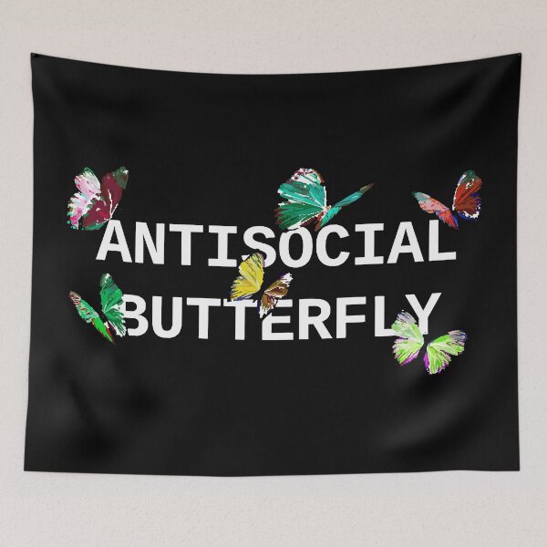 Item preview, antisocial butterfly beautiful art designed and sold by aylinlakin.