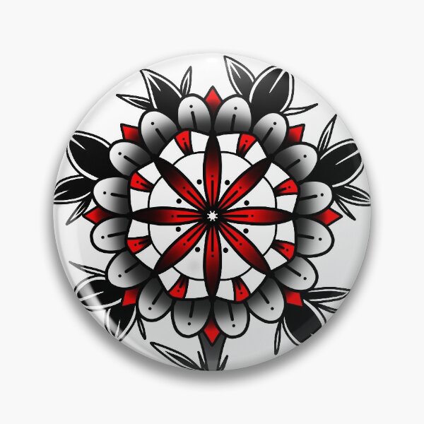 Item preview, Old School Flower designed and sold by SoulArtLove.