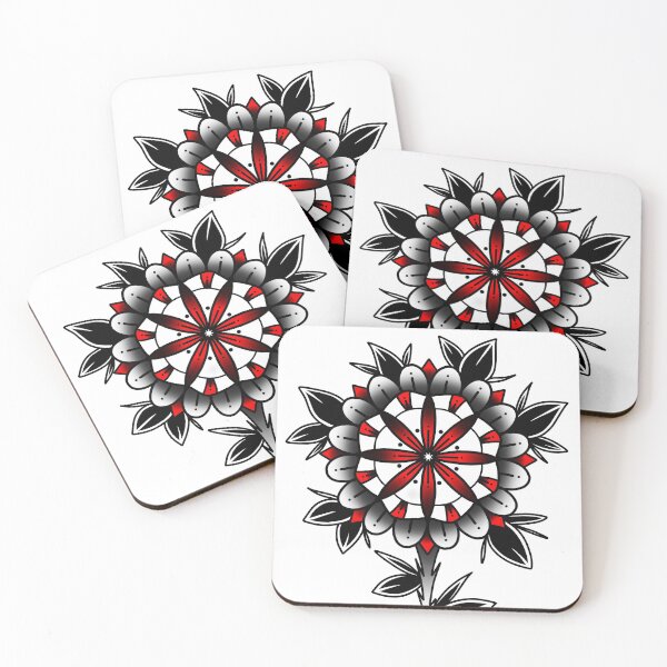 Item preview, Old School Flower designed and sold by SoulArtLove.