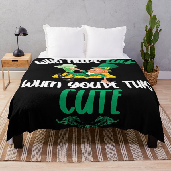 Item preview, Who needs luck when you're this cute | Irish | Happy St. Patrick's Day designed and sold by VintagePrada.