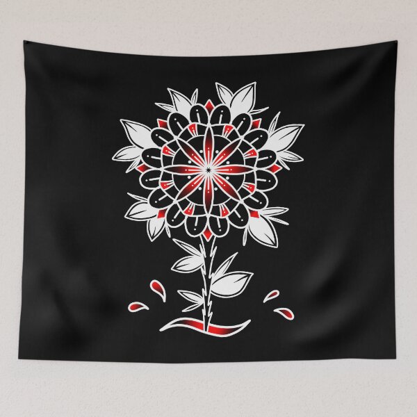 Item preview, Old School Flower (B) designed and sold by SoulArtLove.