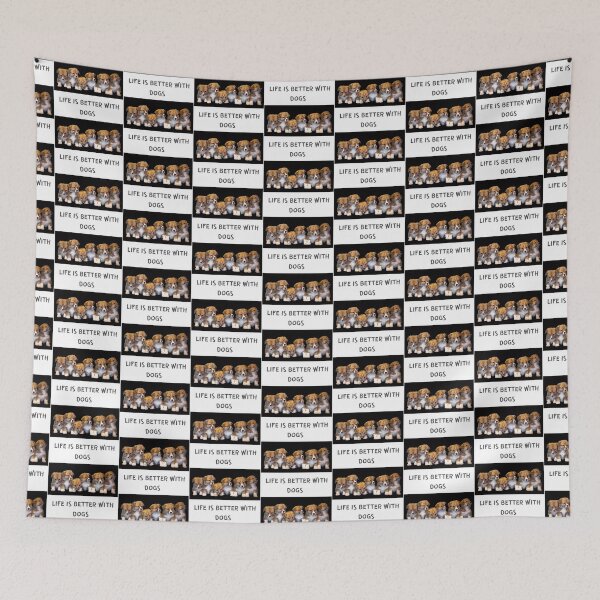 Item preview, " LIFE IS BETTER WITH DOGS " CUTE DOG DESIGN designed and sold by findsbyjune374.