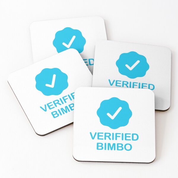 Item preview, Verified Bimbo with Blue Checkmark designed and sold by ClickForMore.
