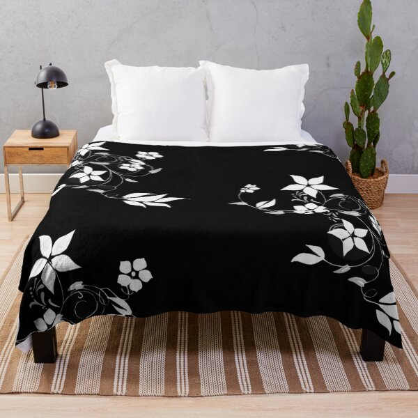 Item preview, Spring is Here - Floral Pattern Black and White Springtime Bloom designed and sold by MoonsmileProd.