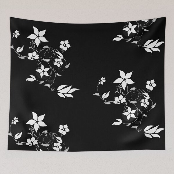 Item preview, Spring is Here - Floral Pattern Black and White Springtime Bloom designed and sold by MoonsmileProd.