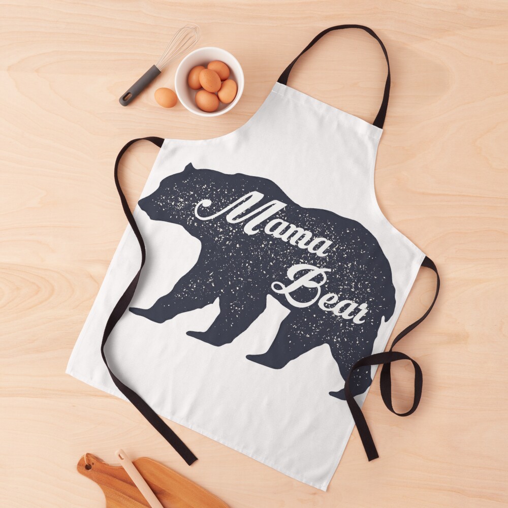 Great Mama Bear Apron Mother's Day Gift Mom Funny LB5502 