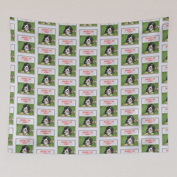 Item preview, " WHERE'S MY FOOD? " CUTE DOG DESIGN designed and sold by findsbyjune374.