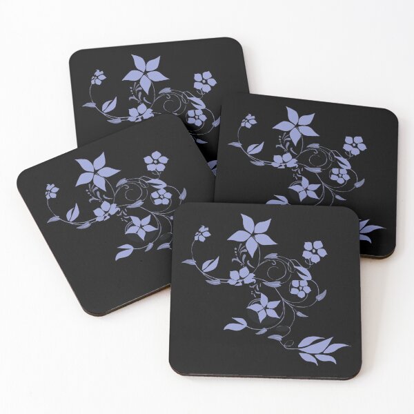Item preview, Spring is Here - Ceil Coloured Floral Pattern on a Black Background - Springtime Bloom designed and sold by MoonsmileProd.