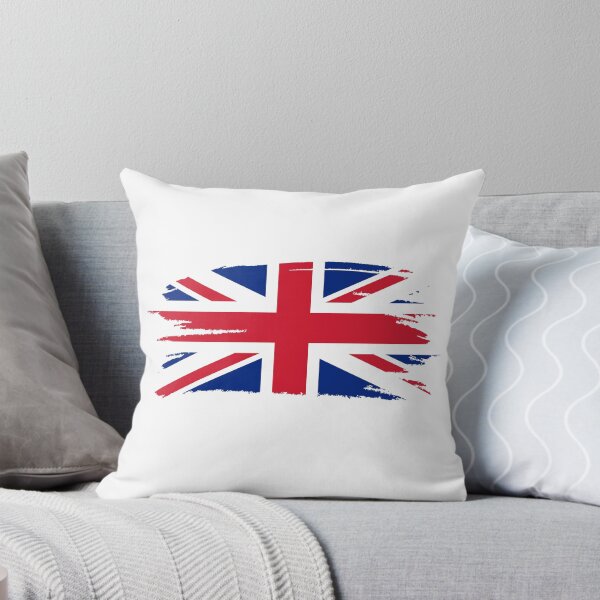 Vista previa del artículo con la obra «Bandera británica, camiseta con la bandera del Reino Unido desgastada, bandera de Gran Bretaña, bandera de Inglaterra», diseñado y vendido por Tanysl.
