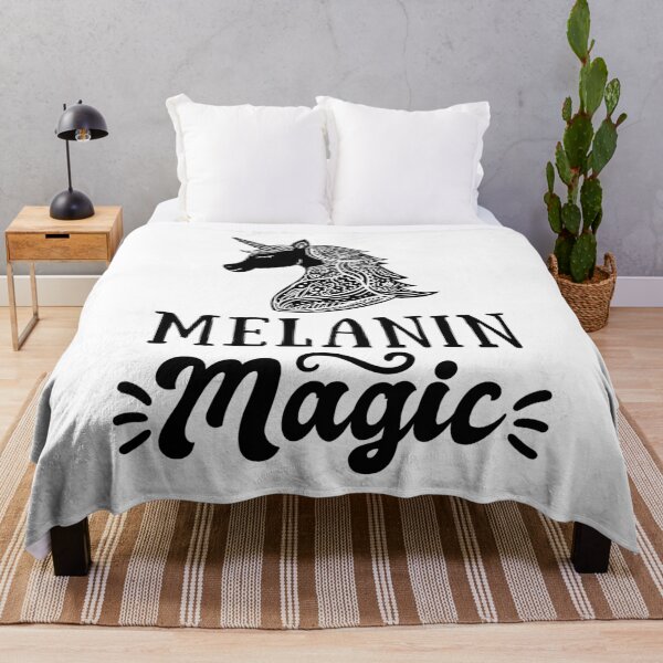 Item preview, Melanin Magic Tribal Unicorn Tattoo designed and sold by mrhighsky.