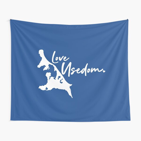 Love Usedom - Baltic Sea Germany island silhouette Tapestry