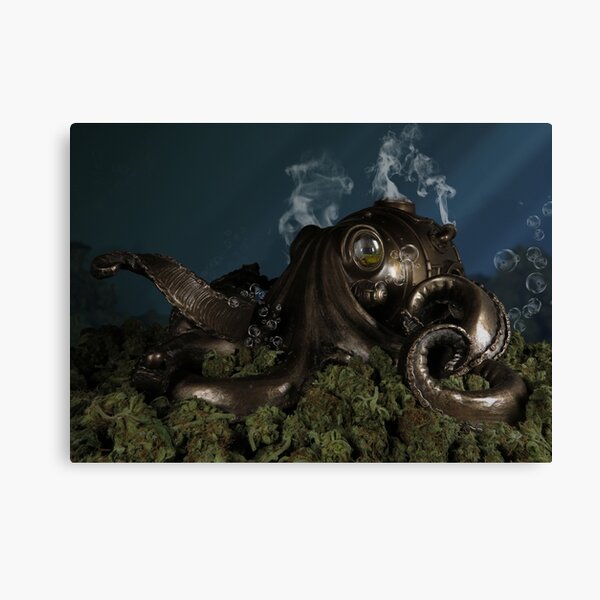 Steampunk Octopus Stash (Print/Poster) Canvas Print