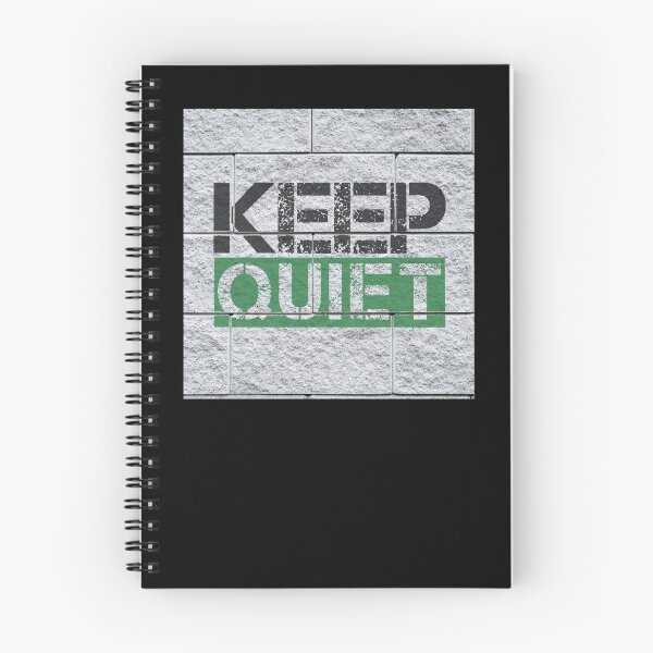 Item preview, Keep quiet graffiti Black, green, grey stone wall - sarcastic designed and sold by Honest-Quotes.