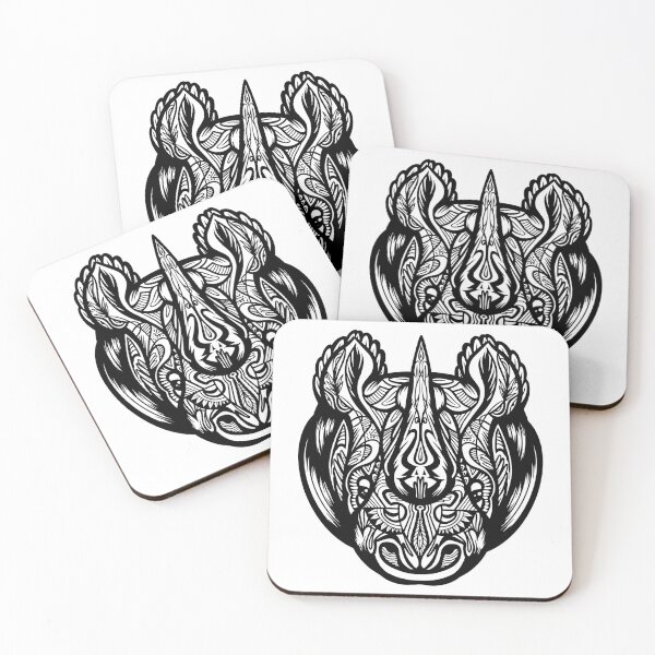 Item preview, Rhino Tribal Art designed and sold by infleims.
