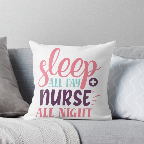 Item preview, Nurse saying - sleep all day nurse all night designed and sold by Raeolus.