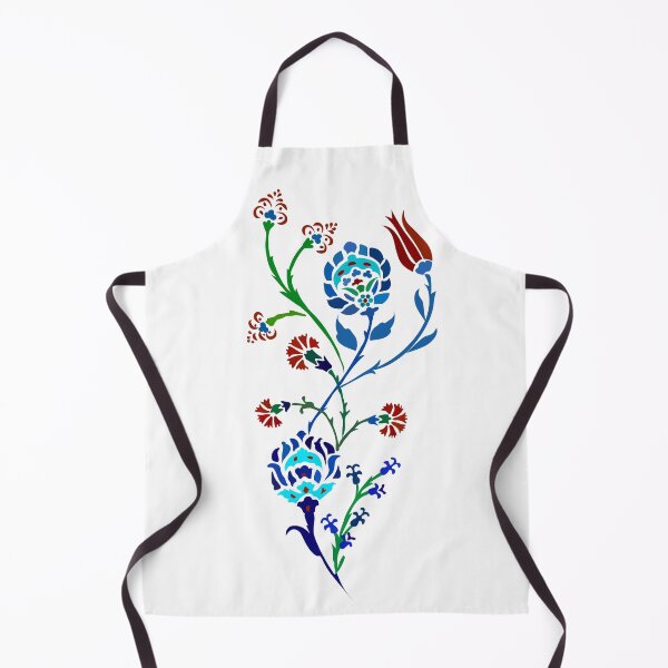 Item preview, Iznik Tile Floral Pattern designed and sold by PatternMosaic.