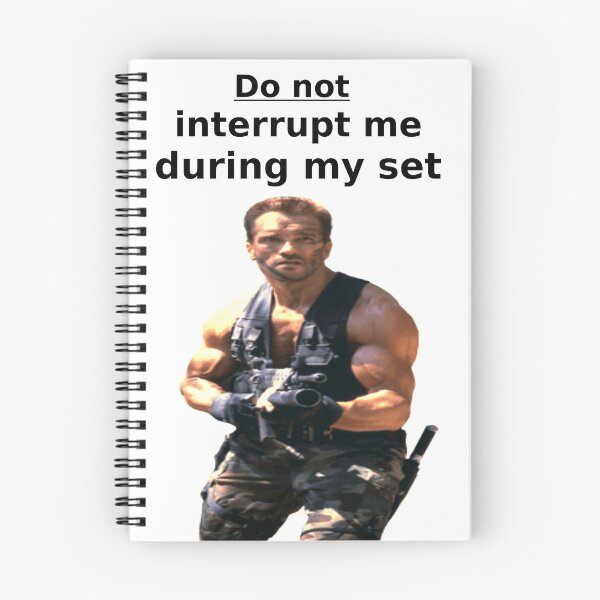 Item preview, Arnold Schwarzenegger Weightlifting Workout- Dont interrupt me during my set designed and sold by Tautvydas.