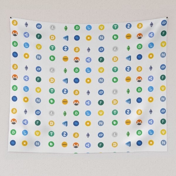 Item preview, PATTERN FAMOUS CRYPTO LOGO designed and sold by Bkarts27.