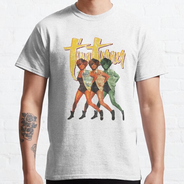 tina turner rare iconic pose of the queen of rock & roll colorful grungy retro design Classic T-Shirt