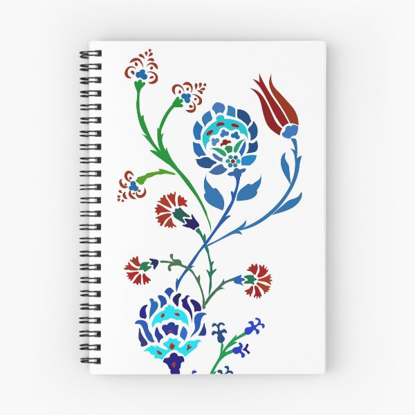 Artikelvorschau, Iznik Fliesen Blumenmuster entworfen und verkauft von PatternMosaic.