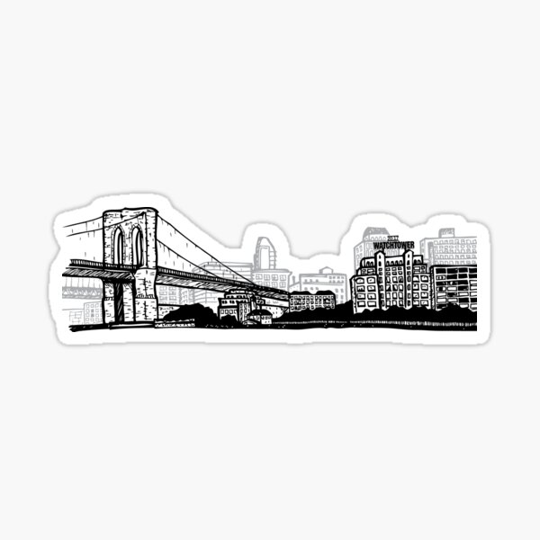 Vista previa del artículo con la obra «Horizonte de Brooklyn Watchtower Nueva York», diseñado y vendido por JWGifts.