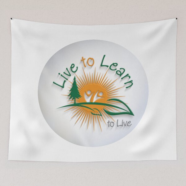 Item preview, Unique Live To Learn To Live motivational Logo to remind people to learn to live a little. designed and sold by LiveToLearn.
