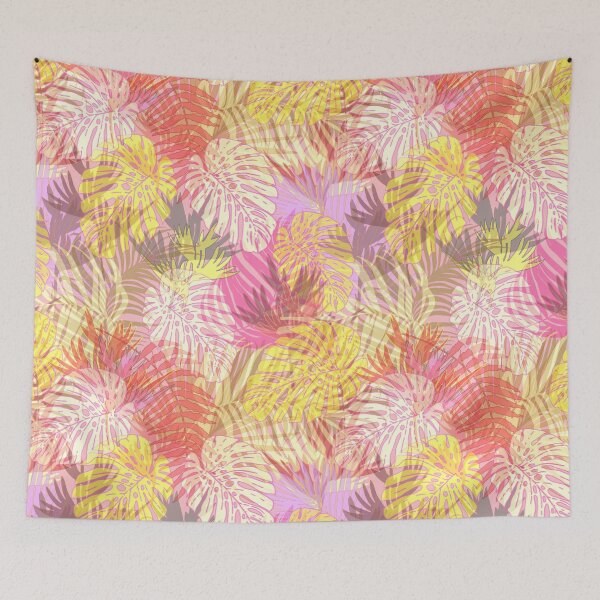 Item preview, Colorful tropic translucent subtle leaves seamless pattern. Wild herbs. Wild life. designed and sold by Yulia Chepurova.