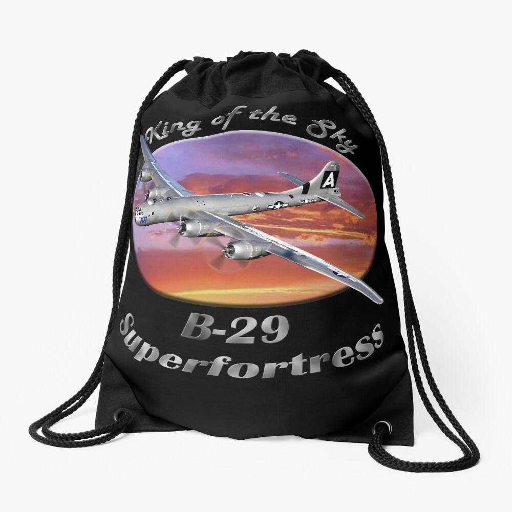 B-29 Superfortress King Of The Sky Drawstring Bag