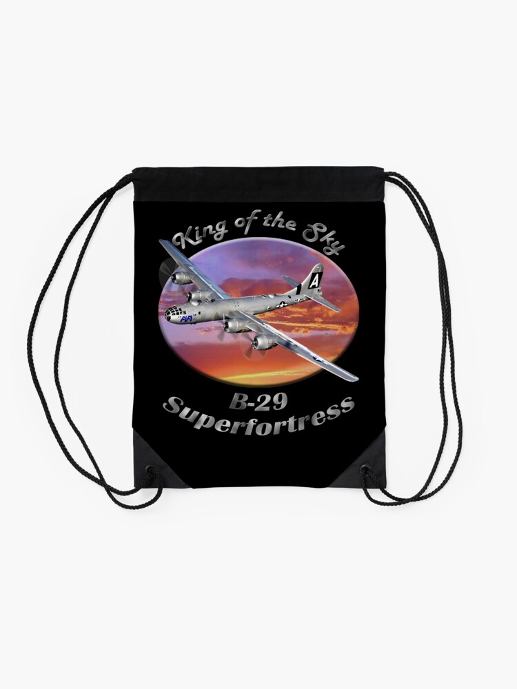 Alternate view of B-29 Superfortress King Of The Sky Drawstring Bag