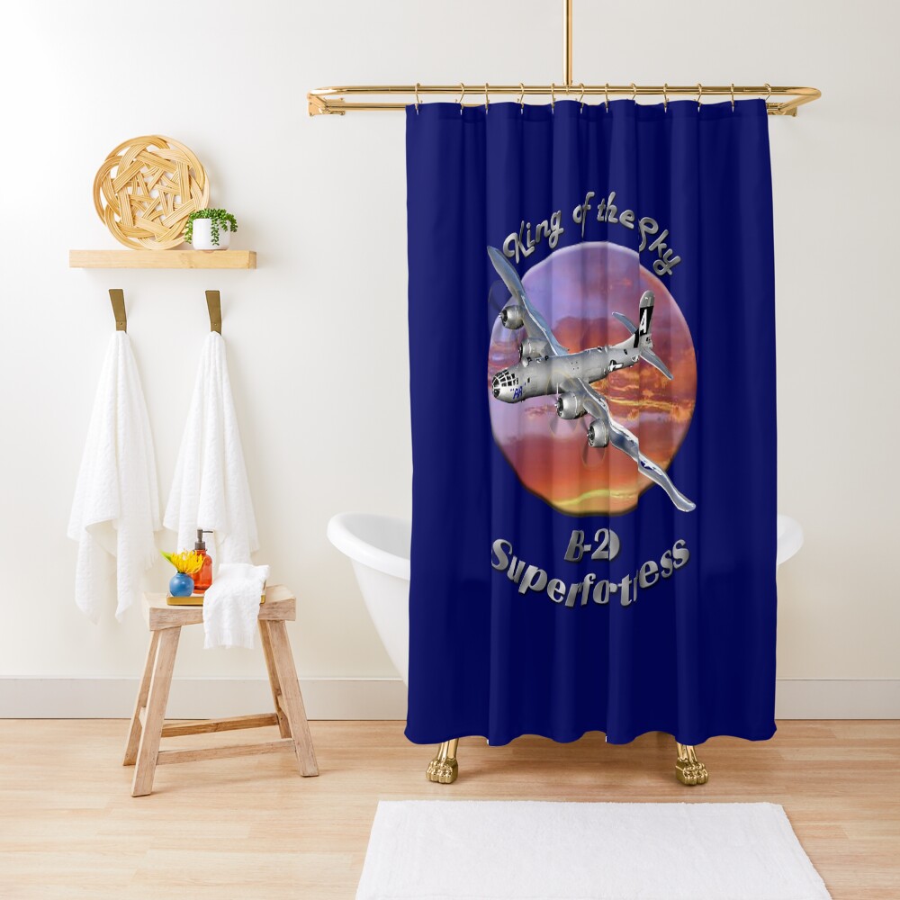 B-29 Superfortress King Of The Sky Shower Curtain