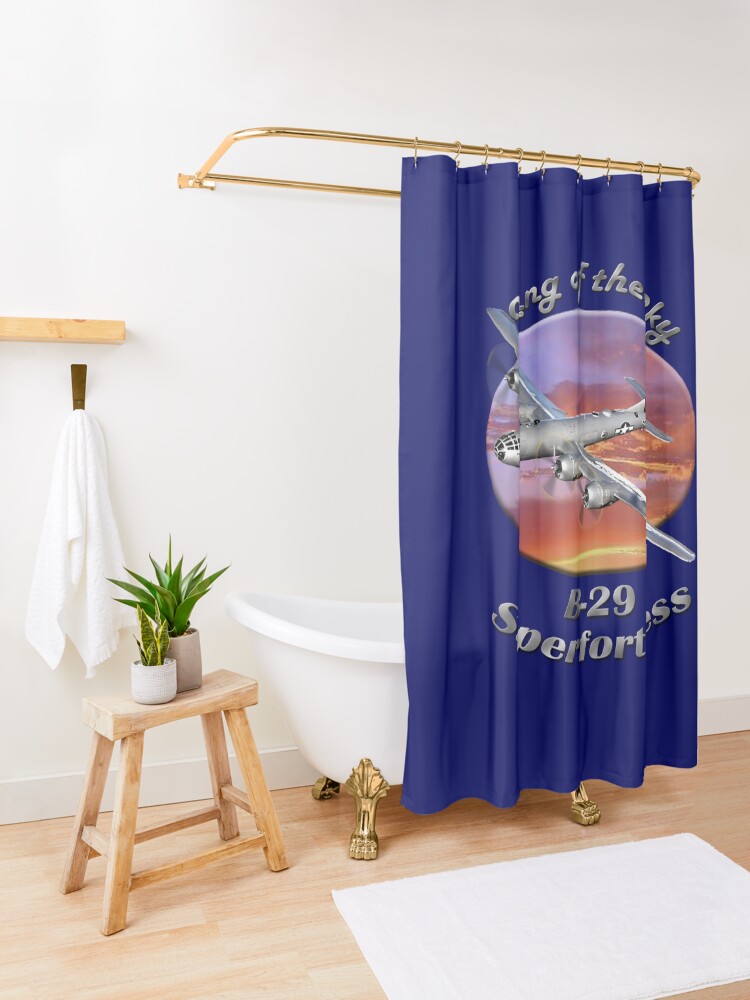 Alternate view of B-29 Superfortress King Of The Sky Shower Curtain