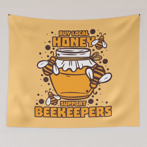 Aperçu de l'œuvre Local Honey Beekeeper Support créée et vendue par voidea.