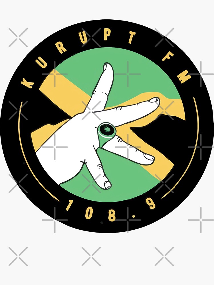 "Kurupt FM DJ Decoy Jamaica Edition" Sticker for Sale by JFKDesign