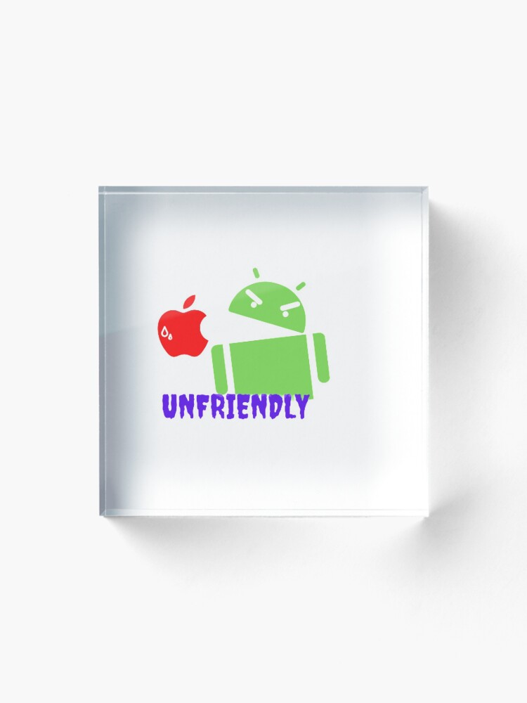 Thumbnail 1 of 5, Acrylic Block, Angry Android designed and sold by RedFlamenco.
