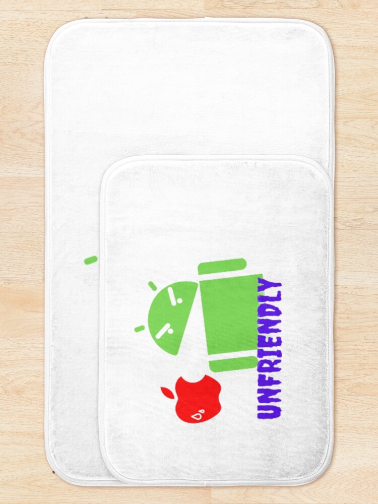 Thumbnail 5 of 6, Bath Mat, Angry Android designed and sold by RedFlamenco.