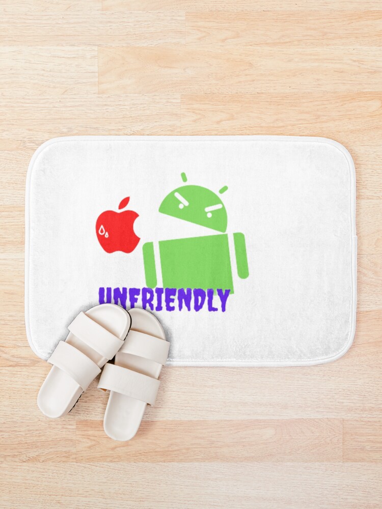 Thumbnail 1 of 6, Bath Mat, Angry Android designed and sold by RedFlamenco.