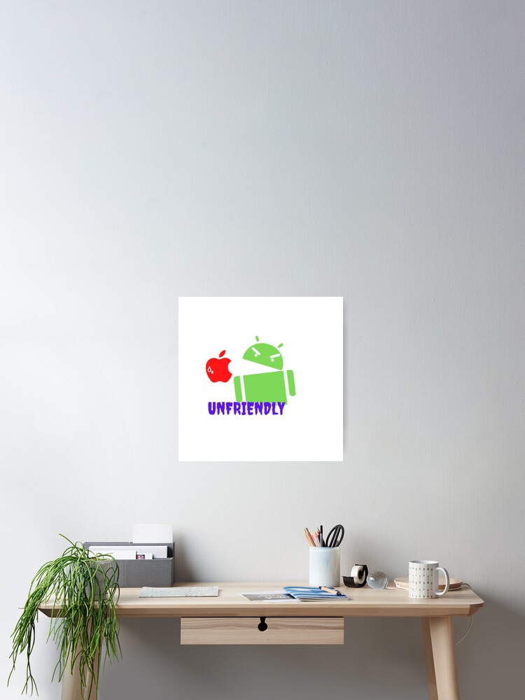 Thumbnail 2 of 3, Poster, Angry Android designed and sold by RedFlamenco.