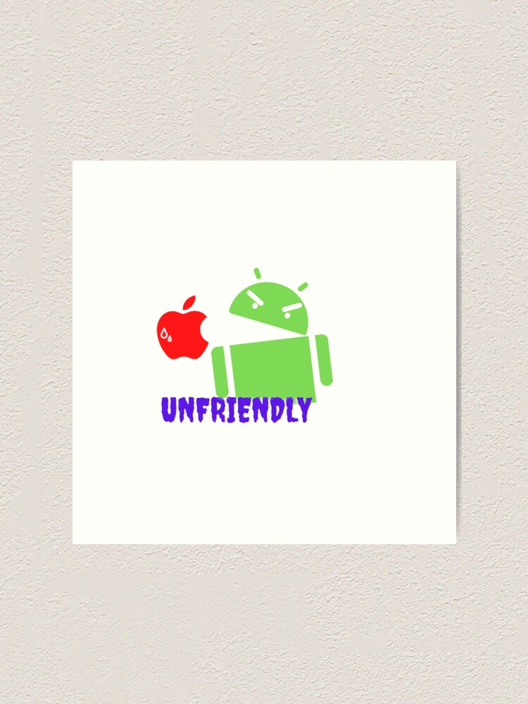 Thumbnail 1 of 3, Art Print, Angry Android designed and sold by RedFlamenco.