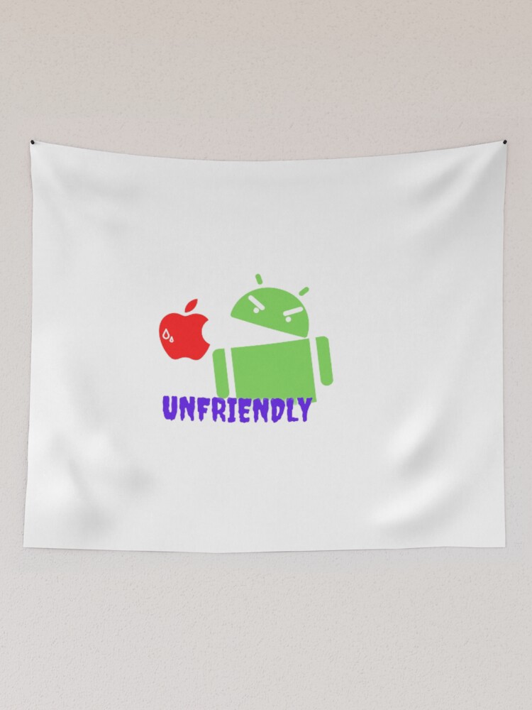 Thumbnail 2 of 3, Tapestry, Angry Android designed and sold by RedFlamenco.