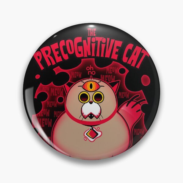 Item preview, The precognitive cat designed and sold by The Teenosaur.