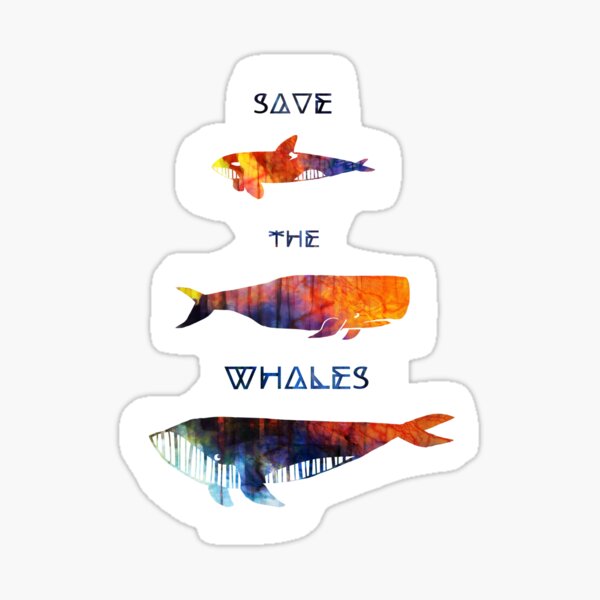 Save the Whales Sticker