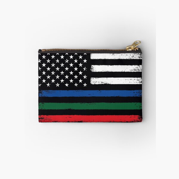 Item preview, Thin Blue Red Green Line Flag for Police Firefighter Military designed and sold by common-node.