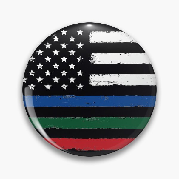 Item preview, Thin Blue Red Green Line Flag for Police Firefighter Military designed and sold by common-node.
