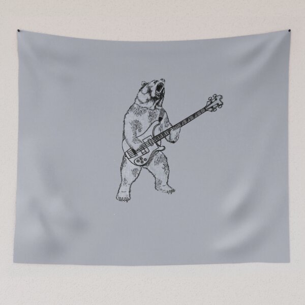 Item preview,  Bear Playing Bass designed and sold by Art10Shop.