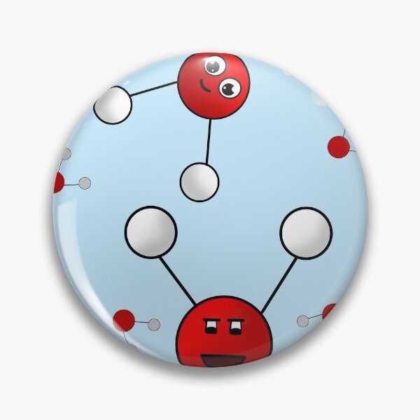 Item preview, Drink water blue - water molecule cartoon designed and sold by EzbieArt.
