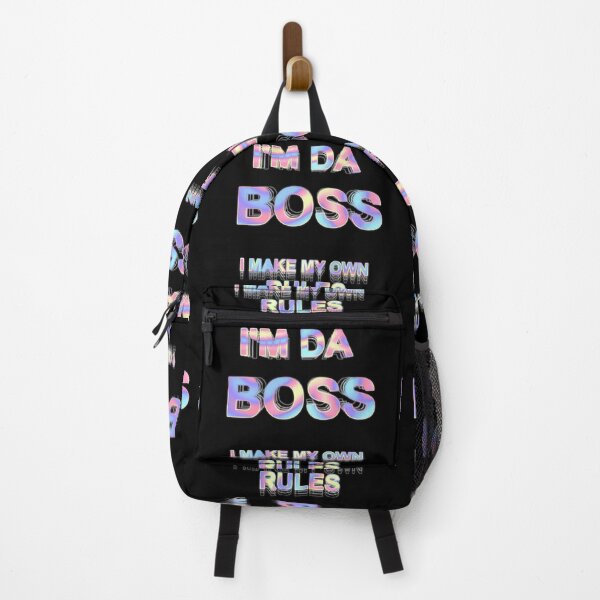 Item preview, Holographic I'M DA BOSS I MAKE MY OWN RULES designed and sold by CupidAnimations.